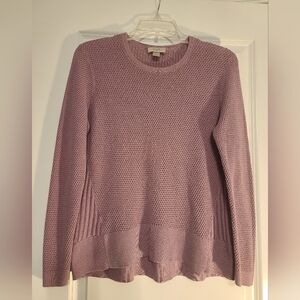 Women's Ann Taylor LOFT Sz L Purple/Pink Long Sleeve Sweater